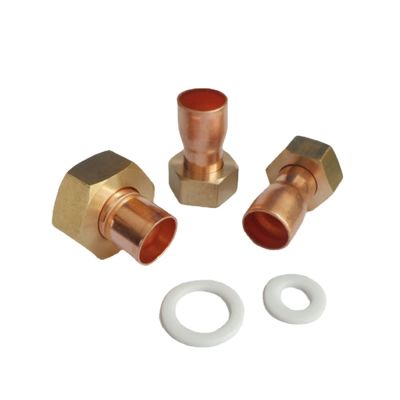 1/2 quot; 3/4 quot; 1 quot; 2 quot; BSP Female 12.7 15 16 22 28 35 42mm End Feed Cup Connector Union Socket Copper Plumbing Fitting Air Conditioner