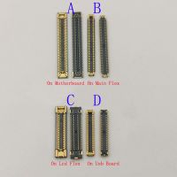 หน้าจอแสดงผล LCD 2 ชิ้น Flex FPC Connector ปลั๊กชาร์จ USB สําหรับ Samsung Galaxy A22 4G A225F A225 SM-A225F 78 40 Pin