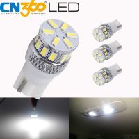 CN360 4ชิ้นสดใสมากชิป3014 194 168 W5W T10รถยนต์หลอดไฟ LED ไฟรถยนต์โดมอ่านด้านข้างแสงกวาดล้างมุม