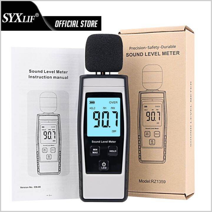 SYXLIF Decibel Measuring Device Digital Sound Level Meter Decibel Detector Noise Meter/Gauge