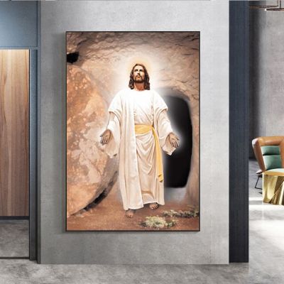 โปสเตอร์ลายนามธรรมผ้าใบวาดภาพที่มีชื่อเสียงสร้อยพระเยซูคริสต์และรูปภาพศิลปะบนผนังสำหรับ0706