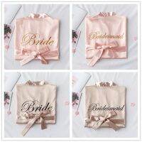 Bride with Team Bride Bathrobe Bride To Be Bridal Shower Bachelorette Party Bride Hen Party Bridesmaid Gift Wedding Decoration