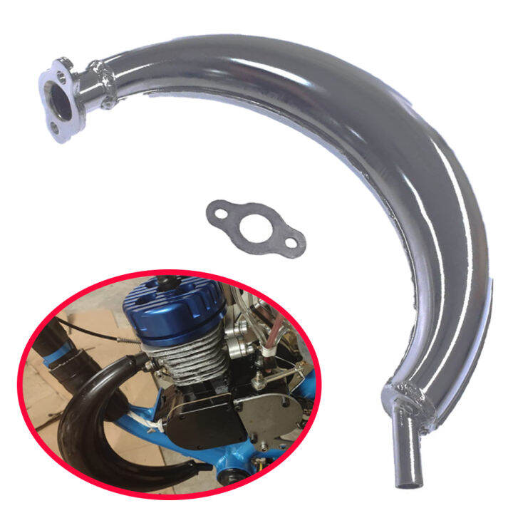 Silver Banana 40mm Exhaust Muffler Pipe For Stroke 49cc 60cc 66cc