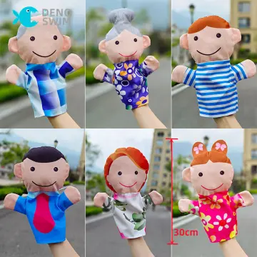 Kids Hand Puppet Plush Jeffy Doll Hand Puppet Toys Family Members Role-play  Game Toys Hand Puppet Birthday Gifts For Boys Girls