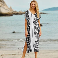 Sexy Boho Dress Swimsuit Cover up Robe de plage Kaftan Beach Pareo Bikini Cover up Long Women Summer Dress Sarong Beachwear