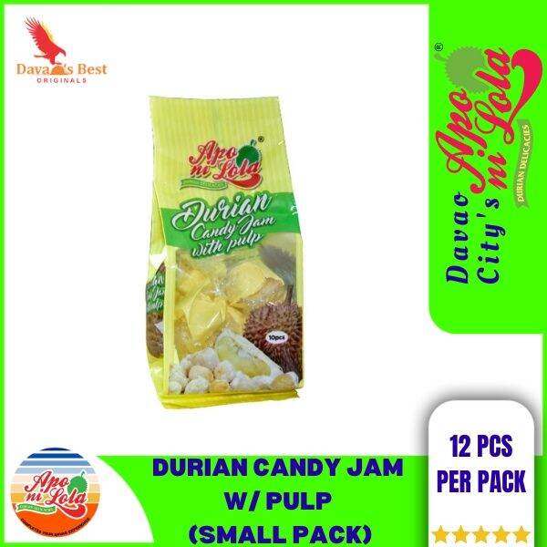 DBO Apo ni Lola Abons | Durian Candy Jam w/ Pulp Small 10 pcs | Special ...