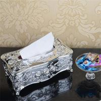 Durable Household Napkin Paper Withdrawable Tissue Box Tissue Box Home Storage Luxurious Living Room Tissue Box Gold Silver