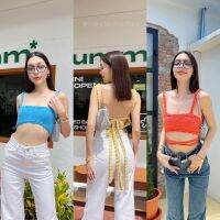 Cheri Knit top ???(320฿ฟรีส่ง) สีสันต้องมาา!! คอลนี้ที่ต้องมี ใส่ได้ทุกฤดู ใส่แล้วน่ารักละมุน เสื้อสายเดี่ยวผ้านิตถักทอ