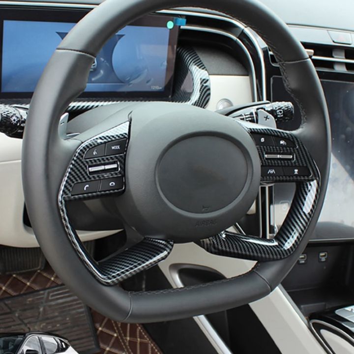 for-hyundai-tucson-2021-2022-car-steering-wheel-button-cover-trim-frame-decoration-sticker-accessories