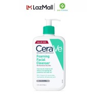 Sữa rửa mặt CeraVe dành cho da thường và da dầu CeraVe Foaming Facial Cleanser 355ml thumbnail