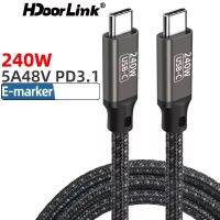 (Spicy Rabbit Head) (Spicy Rabbit Head)Hdoorlink PD 240W USB Type C PD3.1สายชาร์จแบบเร็วเพื่อ48V5A สายไฟสำหรับ Huawei ข้อมูล Xiaomi สายไฟที่ชาร์จเร็ว