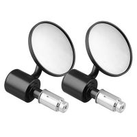 2 Pcs Handlebar Rearview Mirror Vehicle Modified Car Motorcycle Side Mirrors Reversing Mirrors