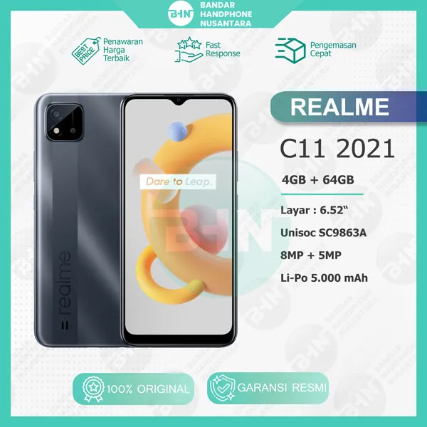 Realme C11 2021 4/64GB 5000mAh Massive Battery 6.5" Mini-drop ...