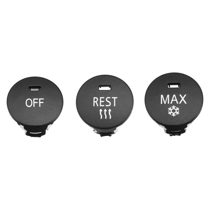 OFF/Rest/Max Climate Control Knob Panel Switch Knobs Button Air