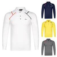 Titleist Taylormademir J.lindeberg เสื้อกีฬากลางแจ้งแห้งเร็วระบายอากาศได้ดีสำหรับฤดูใบไม้ร่วงและฤดูหนาวกางเกงเล่นกอล์ฟ Baju Atasan Trendy ชาย