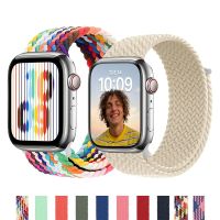 Band For Apple watch strap 44mm 40mm 45mm 41mm 42mm ultra 49mm correa Braided Solo Loop bracelet Apple watch series 7 3 5 se 6 8 Straps