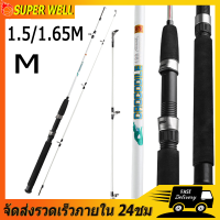 คันเบ็ด คันสปินนิ่ง คันเบ็ดตกปลา คัน เบส เบ็ดตกปลา M Crocodile คันเบ็ด 1.5 ม. / 1.65 ม เสาล่อน้ำหนักเบา การออกแบบเม็ดมีด ง่ายต่อการพกพา แบริ่งรับน้ำหนัก 8KG