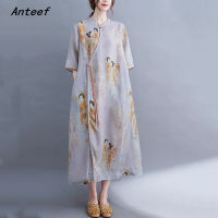 2021short sleeve cotton linen vintage dresses for women casual loose long woman summer dress elegant clothes 2021