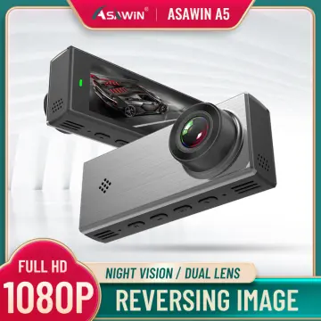 Asawin WiFi Dash Camera 3.16In IPS Double Cameras for Car Video