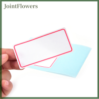 JointFlowers 12แผ่น self adhesive LABEL BLANK Note ฉลากบาร์สติกเกอร์เขียนชื่อ