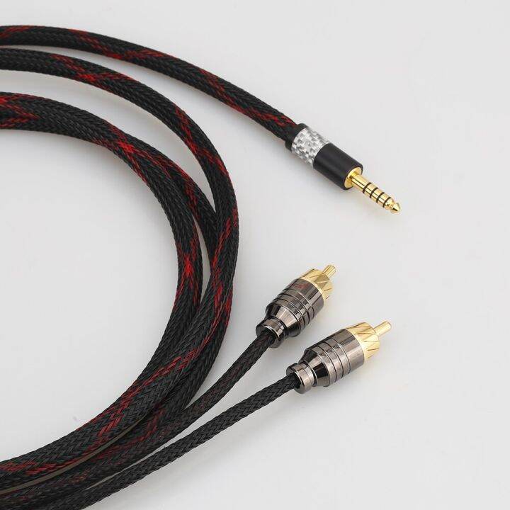 2023-audiocrast-4-4มม-สายเคเบิลชาย5ขั้วสมดุลเพื่อ2rca-สายเคเบิลอัพเกรดสำหรับ-pha2a-wm1a-zx300a-1z