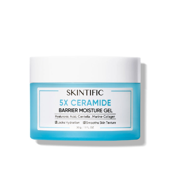 skintific-5x-เซราไมด์-บาเรียร์-กู้มอยเจอร์ไรเซอร์-เจล-มอยเจอร์ไรเซอร์-30g-80g-บำรุงผิวหน้าให้ชุ่มชื้น-ดูแลผิวเกราะป้องกันผิว-ทำให้ผิวรู้สึกเรียบเนียนและสะอาด