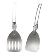 1 Piece Folding Spatula Fold Spoon Stainless Steel Outdoor Camping Gear