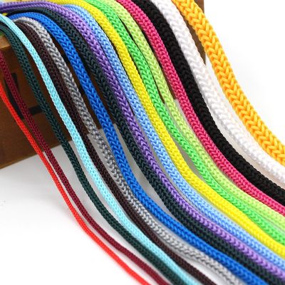 4mm color pp polypropylene rope four-pin rope belt color braided nylon rope