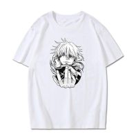 ฤดูร้อนใหม่เสื้อยืดอะนิเมะ Jujutsu Kaisen Gojo Satoru น่ารักพิมพ์แขนสั้น, ต้องมีสำหรับแฟนๆ