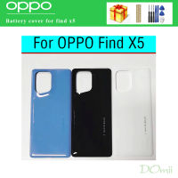 X5ออปโป้ไฟนด์ฝาหลังด้านหลังปลอกหุ้มสำหรับ OPPO ประตู PFFM10 CPH2307หลังกระจกที่เปลี่ยนฝาครอบ