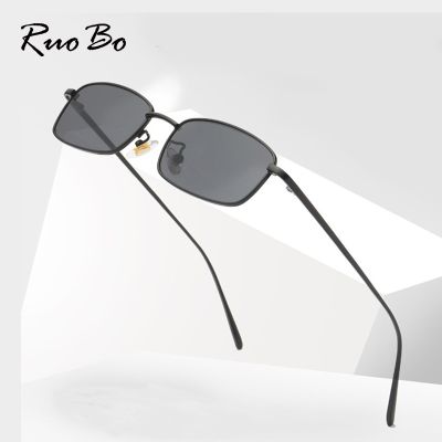 RUOBO Fashion Colorful Mercury Lens Sunglasses For Men Women Small Metal Eyewear Frame Outdoor Sun Glasses UV400 Gafas De Sol