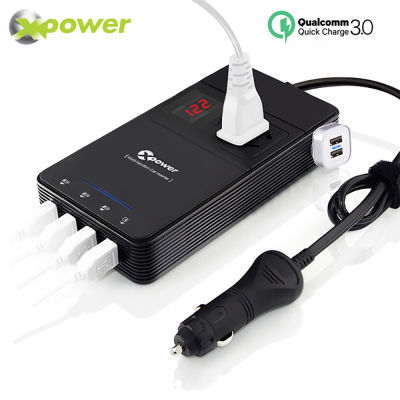 Car Power Inverter DC 12V to AC 220V Volt Converter Voltage QC 3.0 USB Charger Auto Inversor Transformer Adapter 12 220