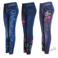 【hot sale】✘ D19 SHOCKING SALE⚡Women Stretchable Jeans Leggings Floral Skinny Long Pants