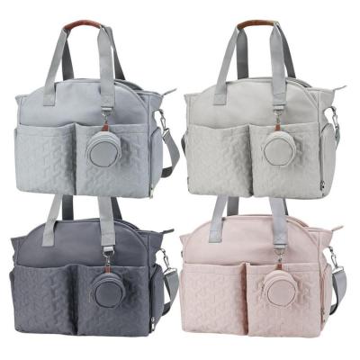 Carrying Diaper Bag Shoulder Strap Fashion Travel Tote Mummy Bag Large Capacity Mom Travel Multi-Functional Bag with Pacifier Bag nice