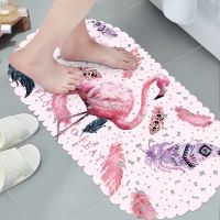 bath mat Anti-slip Bath Mat Silicone Bathroom Floor Shower Mat PVC Rubber Sucker 35x69cm Toilet Decor Door Non-Slip Bathtub Car