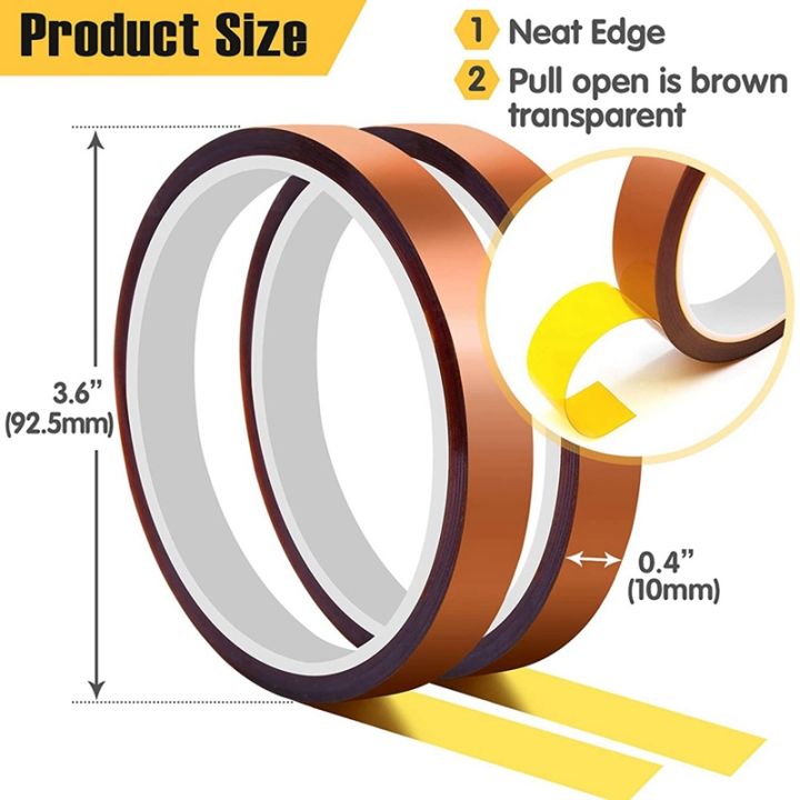 10-rolls-of-heat-resistant-tape-for-sublimation-10mmx33m-of-hot-pressing-tape-bonding-vinyl-without-residue-soldering