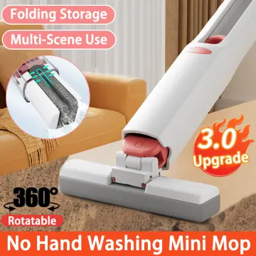 Portable Mini Mop, Sponge Mop, Easy To Store Hidden Powerful Absorbent Mop  Ceramic Drill Floor Cleaning Suitable For Kitchen, Bathroom, Living Room,  Car,small Space Cleaning Hands-free Wet And Dry Mops ( Mop