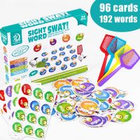 Sight Word Swat A Sight Words เกม Phonic เกมสำหรับเด็กเกมการศึกษาเกมกระดานสมองสำหรับเด็กวัยหัดเดินเด็กก่อนวัยเรียนของเล่นเพื่อการศึกษาสำหรับ3-6ปีชายหญิงของขวัญวันเกิดโฮมสคูลภาพสัมผัสการได้ยินการเรียนรู้การ์ดเกมกิจกรรม