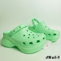 รองเท้าCROCS size:W5-W9 รองเท้าแตะผู้หญิง สินค้าตรงปก100% เบา ใส่สบาย รองเท้าแตะแฟชั่น รองเท้าแตะแบบสวม รองเท้าแตะหญิง รองเท้าเสริมส้น AMC014