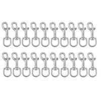 ❣♟✷ 316 Stainless Steel Swivel Eye Bolt Snap HookSingle Ended Trigger Snap Clips for Diving/Pet Leash/Key Chain/Flag Set of 20