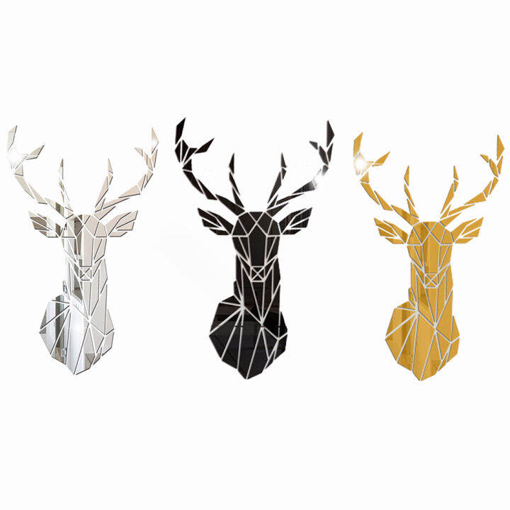 3d-diy-decor-deer-home-living-room-decorative-sticker-wall-acrylic-stickers