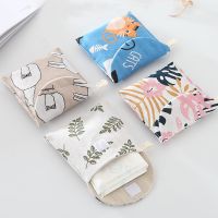 Portable Sanitary Napkin Storage Bag Women Cosmetic Organizer Girls Ladies Cute Coin Card Sanitary Pad Pouch Small Cosmetic Bag