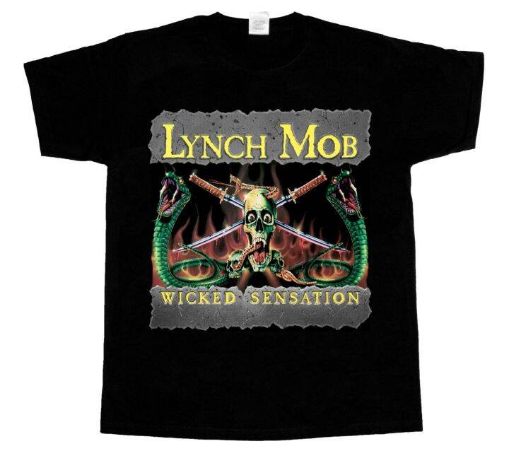 LYNCH MOB - WICKED SENSATION Short - Long Sleeve New Black T-Shirt