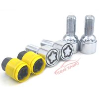 [HOT AIXUSACJWII 526] M14X1.5 Ball Seat 4Bolts 2Keys Steel Anti Theft Car Wheel Lock Bolt Locking Lug Bolt For VW Audi