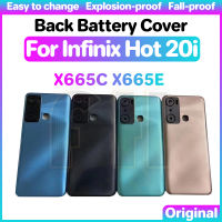 เคสกระจกฝาหลังปิดโทรศัพท์ด้านหลังสำหรับ Infinix กรอบกระจกเลนส์กล้องถ่ายรูปฝาหลัง X665C 20i ร้อน X665E ด้านหลัง