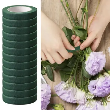 12MM Floral Stem Tape Corsages Buttonhole Artificial Flower Stamen Wrap  Florist Green Tapes Nylon Flower Supplies Color Tape