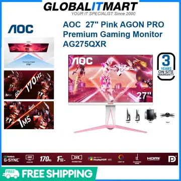 AOC AGON AG273FXR 27 Gaming Pink Monitor - Mansa Computers