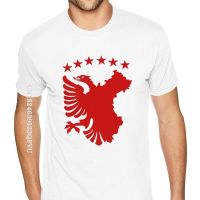 Personalised Albanian Autochthonous Eagle Flag Shirts For Men Custom Made Gothic Style Anime Tshirt Cotton Gothic Style Shirt