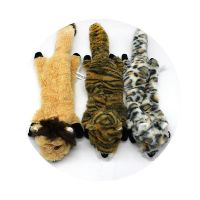 Plush Pet Dog Sound Toy Puppy Squeak Toys Tiger Leopard Lion Sound Toy Dog Plush Skinny No Stuffing Squeaky