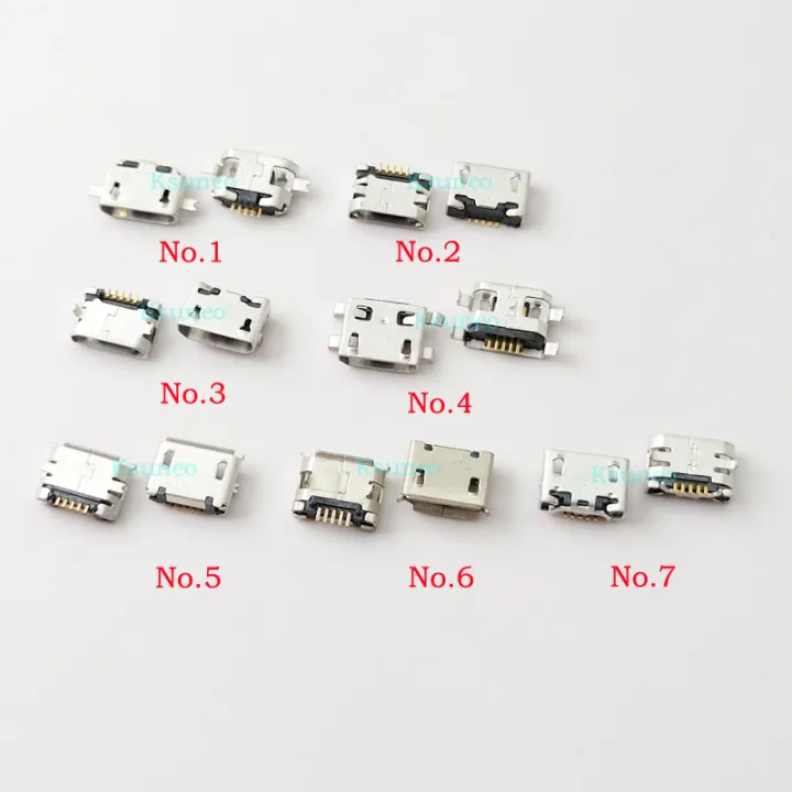 5 Pin SMT Socket Connector Micro USB Type B Female Placement SMD DIP